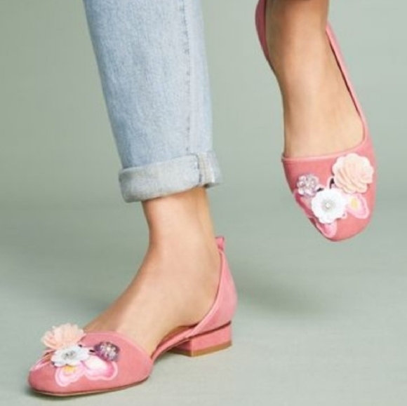 bill blass Shoes - Bill Blass Lola Ballet Embellished Carnation Pink